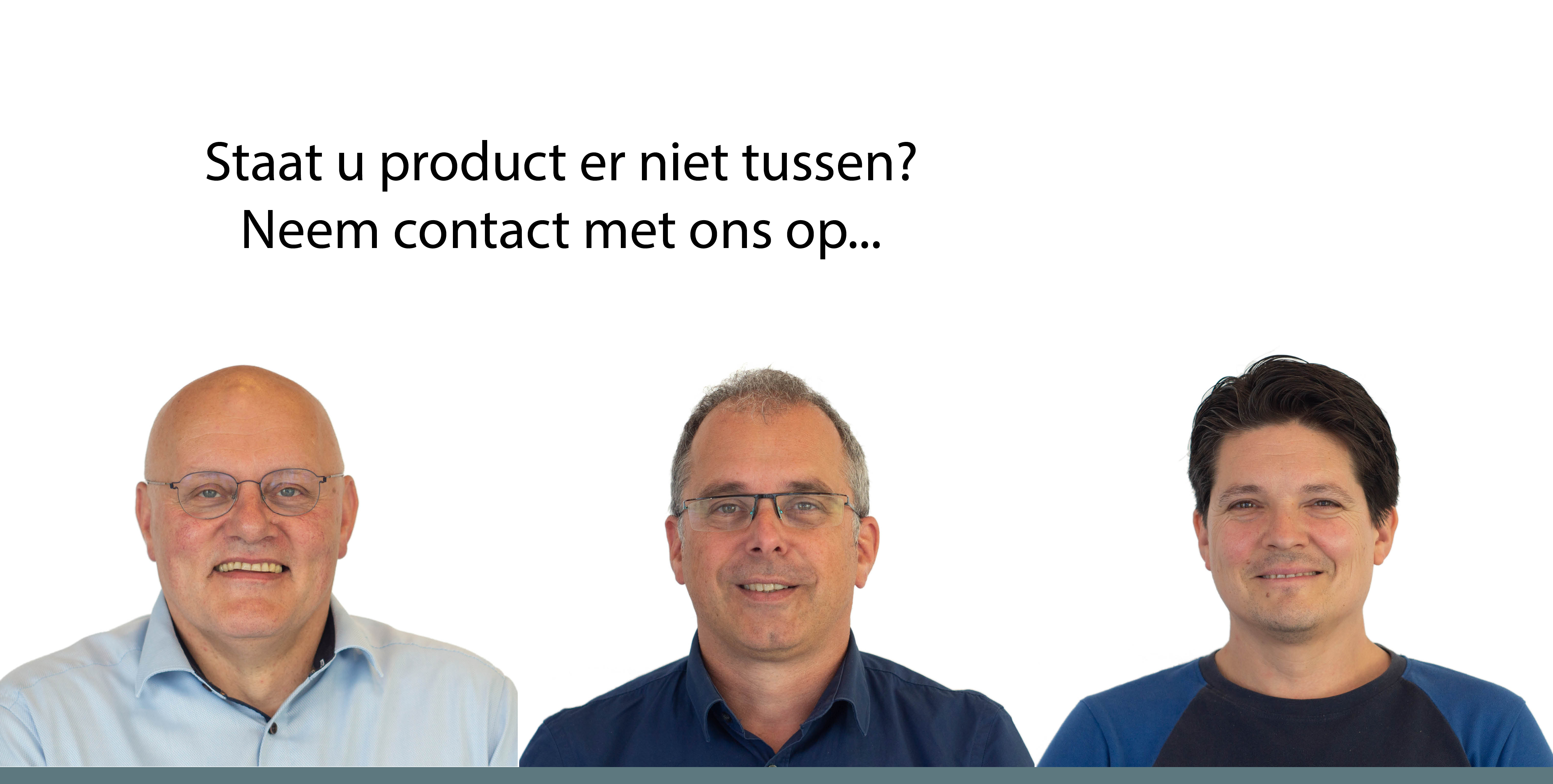 staat uw product er niet bij